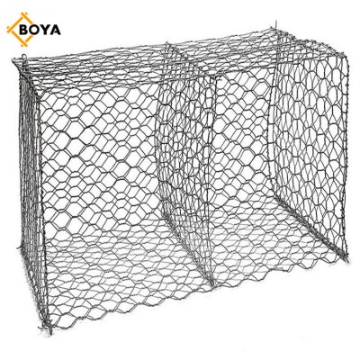 2m X 1m X 1m Hot Dipped Galvanized Gabion Basket/Galvanized Wire Mesh/Gabion Box